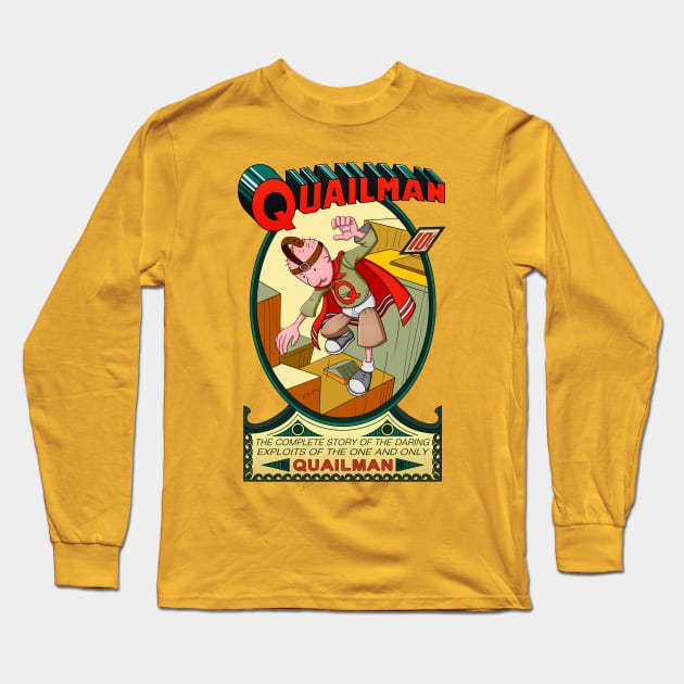 The Adventures of Quailman Long Sleeve T-Shirt by masciajames